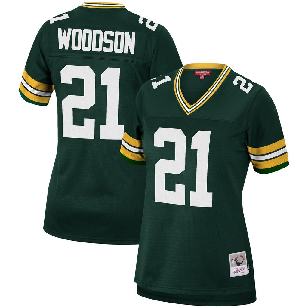 Charles Woodson Green Bay Packers Mitchell & Ness Women's 2010 Legacy Replica Player Jersey - Green Official NFL Team Apparel Football Fan Gear