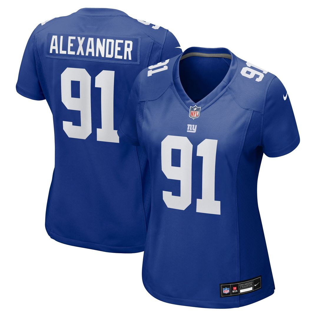 Darius Alexander New York Giants Nike Women's Team Game Jersey - Royal Official NFL Team Apparel Football Fan Gear