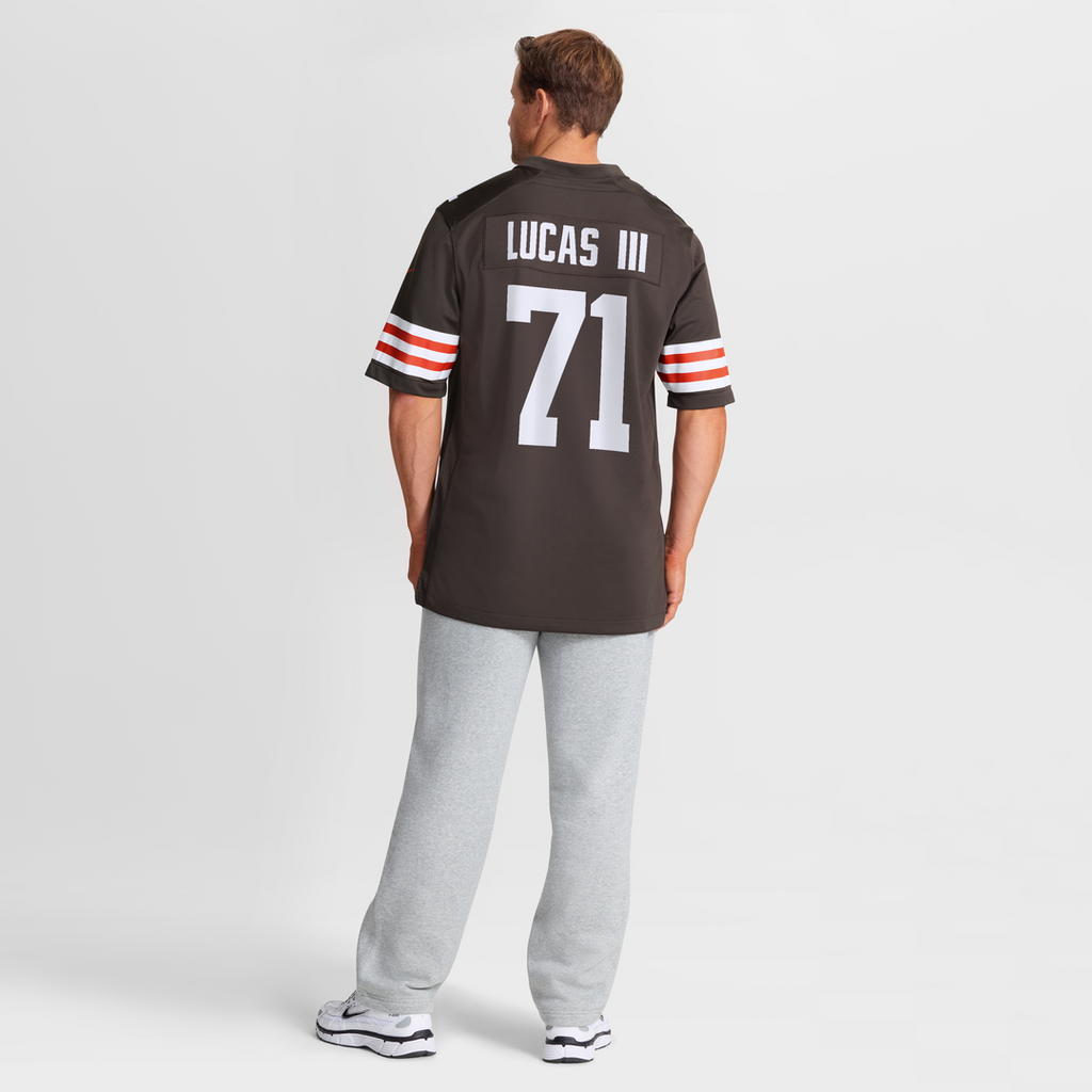 Cornelius Lucas Cleveland Browns Nike Team Game Jersey - Brown Official NFL Team Apparel Football Fan Gear