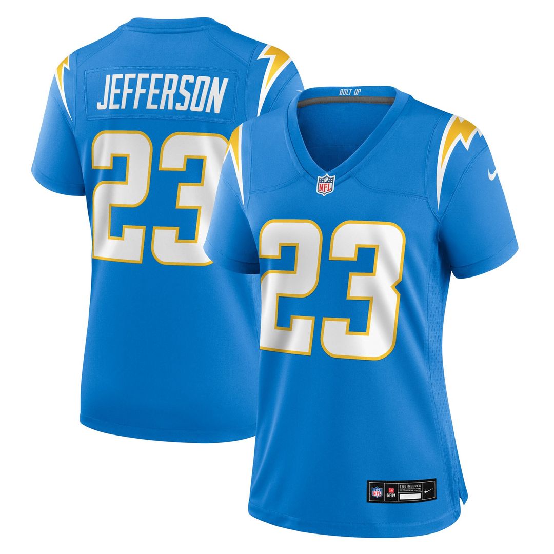 Tony Jefferson Los Angeles Chargers Nike Women's Team Game Jersey - Powder Blue Official NFL Team Apparel Football Fan Gear