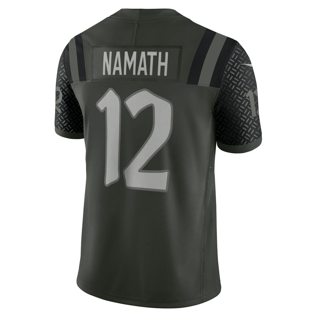 Joe Namath New York Jets Nike 2025 Rivalries Collection Stitched Limited Jersey - Gotham Green Official NFL Team Apparel Football Fan Gear