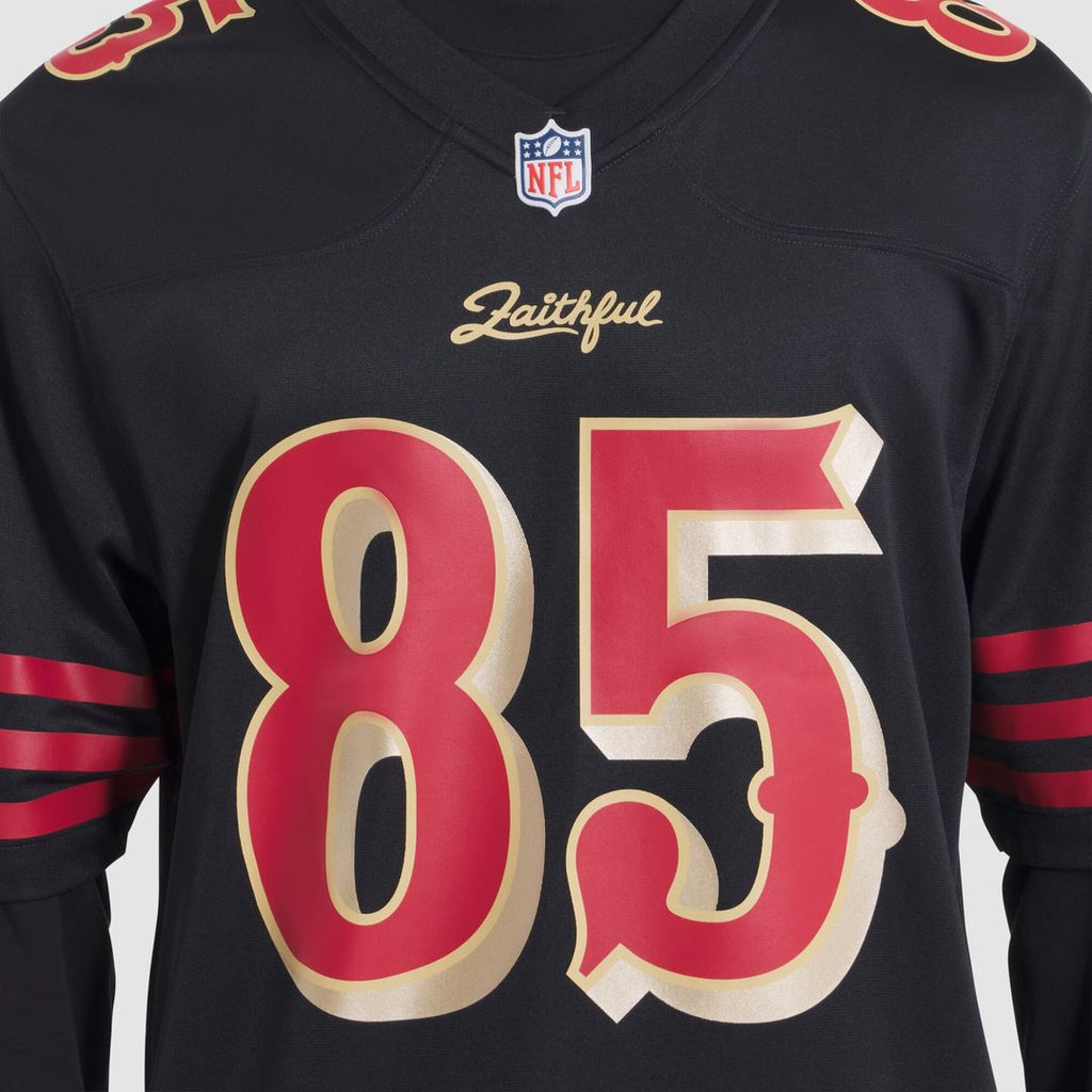 George Kittle San Francisco 49ers Nike 2025 Rivalries Collection Game Jersey - Black Official NFL Team Apparel Football Fan Gear