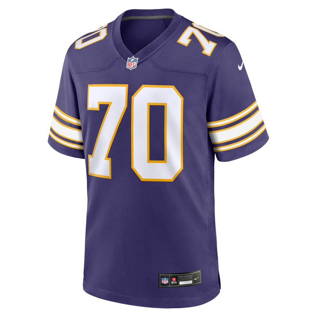Jim Marshall Minnesota Vikings Nike Retired Player Alternate Game Jersey - Purple Official NFL Team Apparel Football Fan Gear