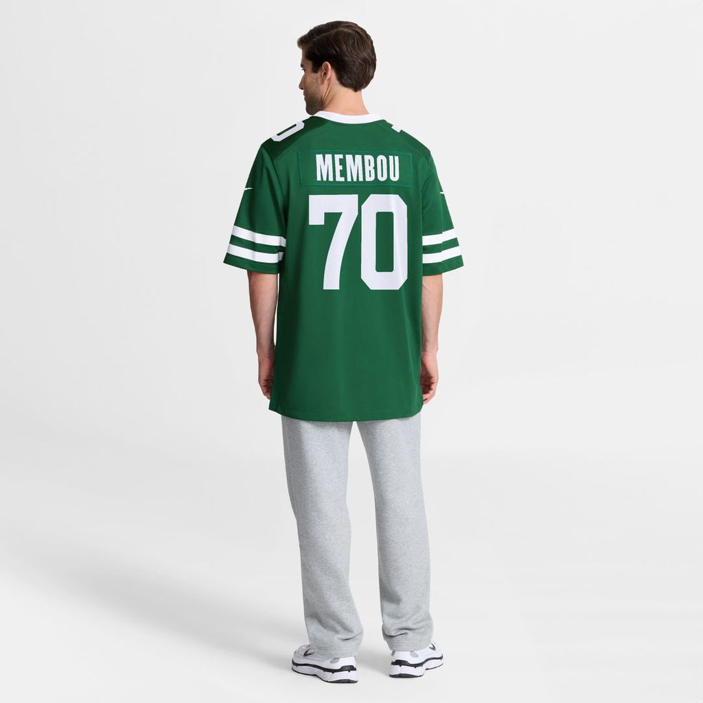 Armand Membou New York Jets Nike Team Game Jersey - Green Official NFL Team Apparel Football Fan Gear