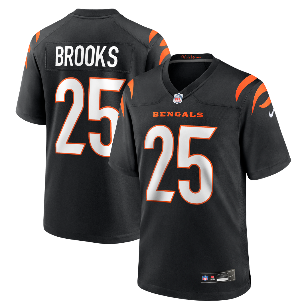 Tahj Brooks Cincinnati Bengals Nike Team Game Jersey - Black Official NFL Team Apparel Football Fan Gear