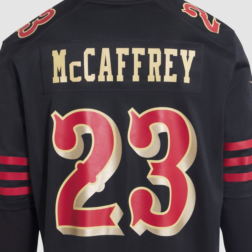 Christian McCaffrey San Francisco 49ers Nike 2025 Rivalries Collection Game Jersey - Black Official NFL Team Apparel Football Fan Gear