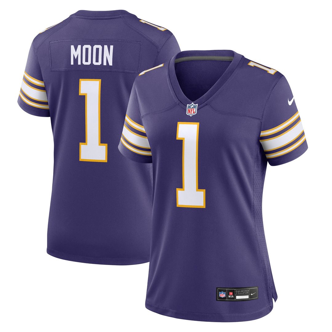 Warren Moon Minnesota Vikings Nike Women's Classic Retired Player Game Jersey - Purple Official NFL Team Apparel Football Fan Gear