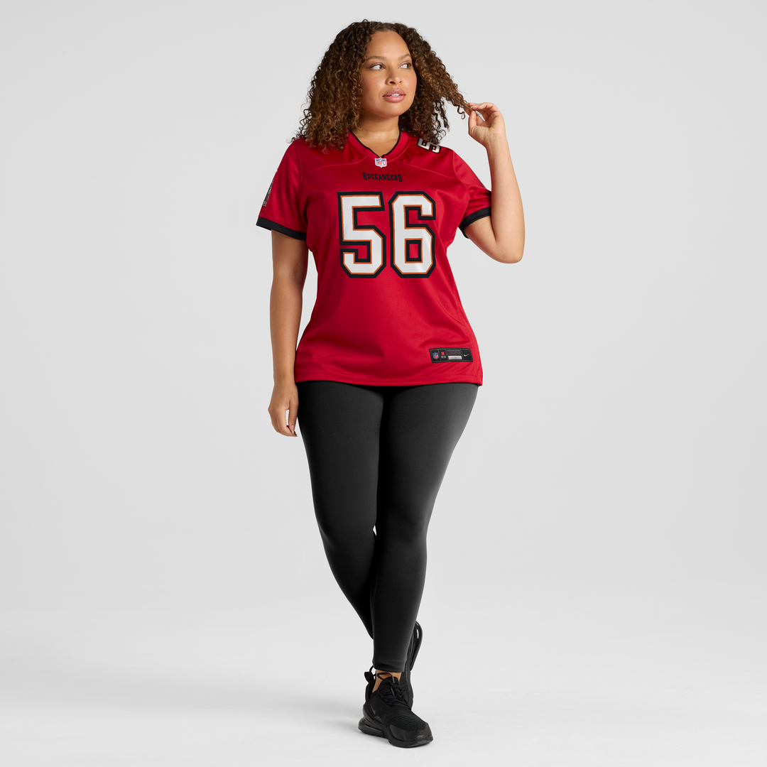 Benton Whitley Tampa Bay Buccaneers Nike Women's Team Game Jersey - Red Official NFL Team Apparel Football Fan Gear