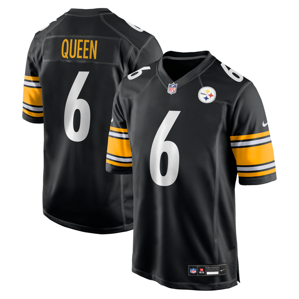 Patrick Queen Pittsburgh Steelers Nike Game Jersey - Black Official NFL Team Apparel Football Fan Gear