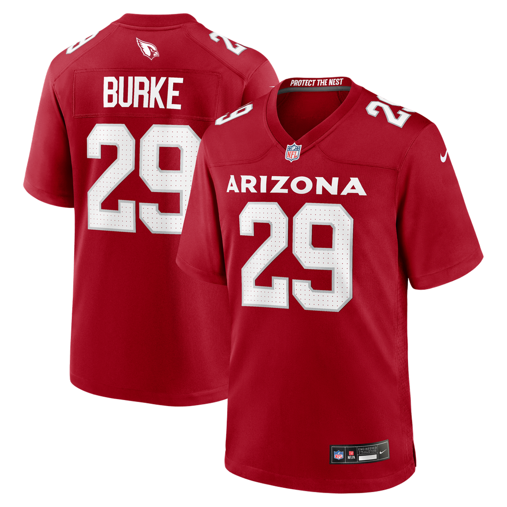 Denzel Burke Arizona Cardinals Nike Team Game Jersey - Cardinal Official NFL Team Apparel Football Fan Gear