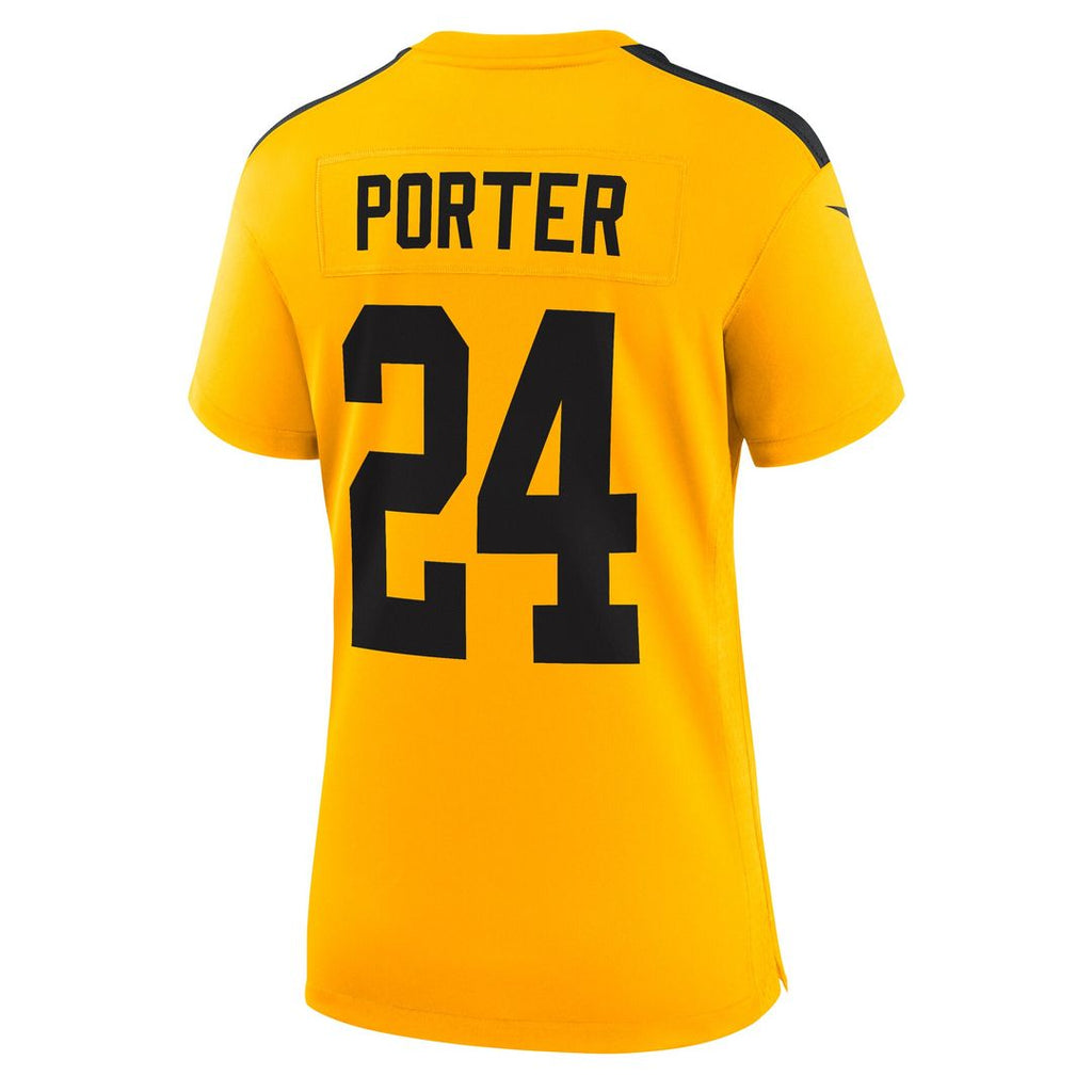 Joey Porter Jr. Pittsburgh Steelers Nike Women's Alternate 1933 Throwback Game Jersey - Gold Official NFL Team Apparel Football Fan Gear