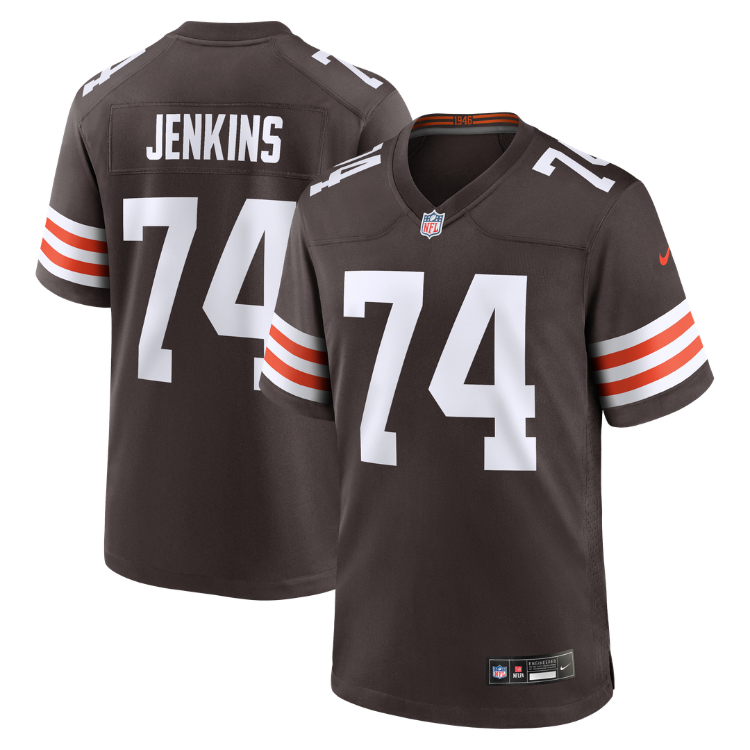 Elgton Jenkins Cleveland Browns Nike Team Game Jersey - Brown Official NFL Team Apparel Football Fan Gear