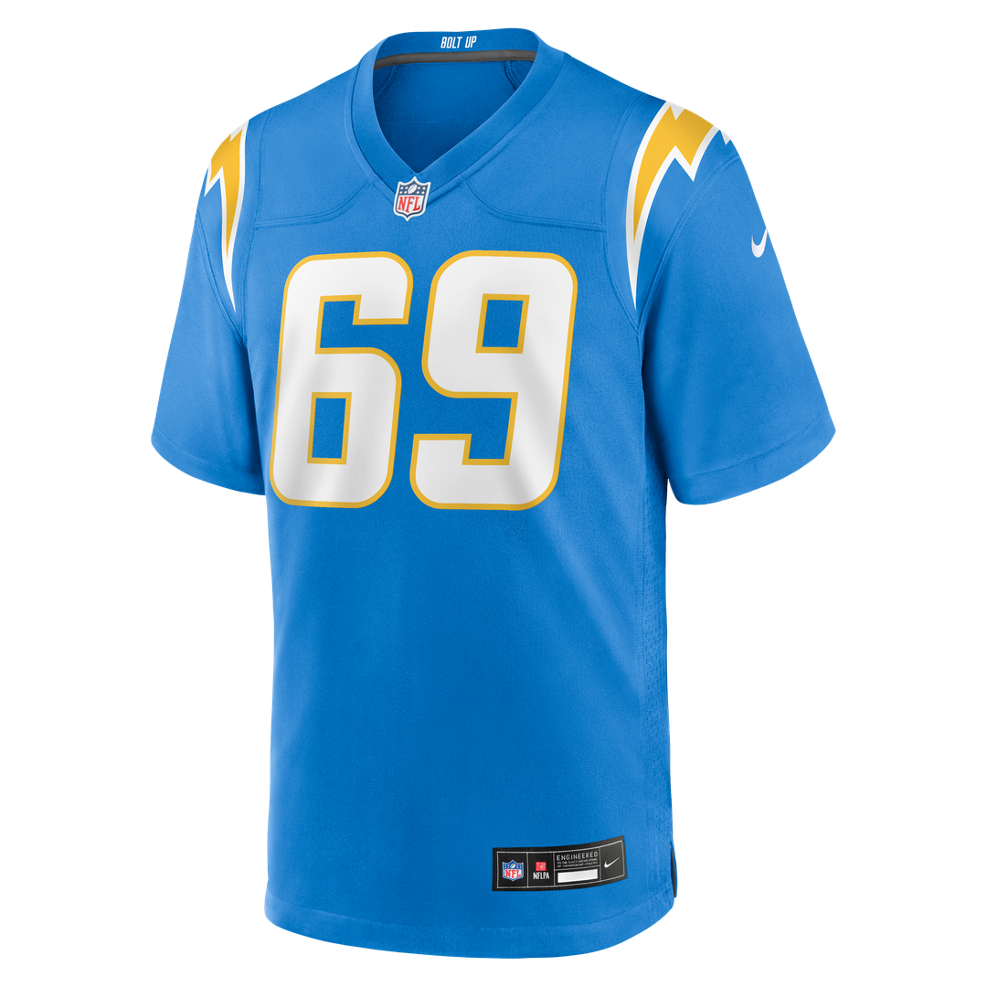 Josh Fuga Los Angeles Chargers Nike Team Game Jersey - Powder Blue Official NFL Team Apparel Football Fan Gear