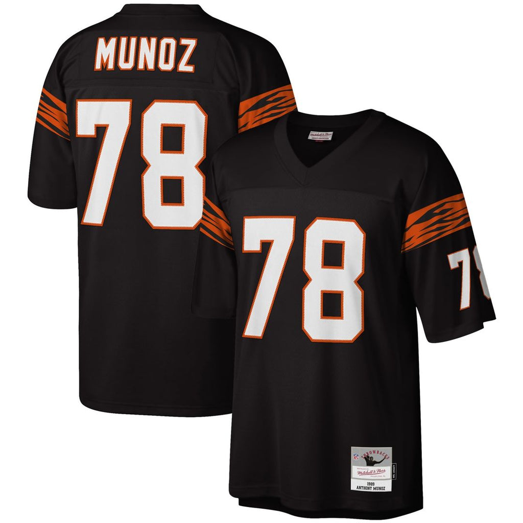 Anthony Muñoz Cincinnati Bengals Mitchell & Ness Legacy Replica Jersey - Black Official NFL Team Apparel Football Fan Gear