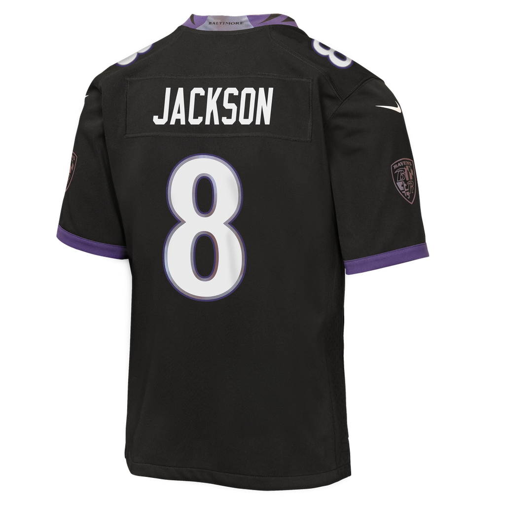 Lamar Jackson Baltimore Ravens Nike Youth Alternate Game Jersey - Black Official NFL Team Apparel Football Fan Gear