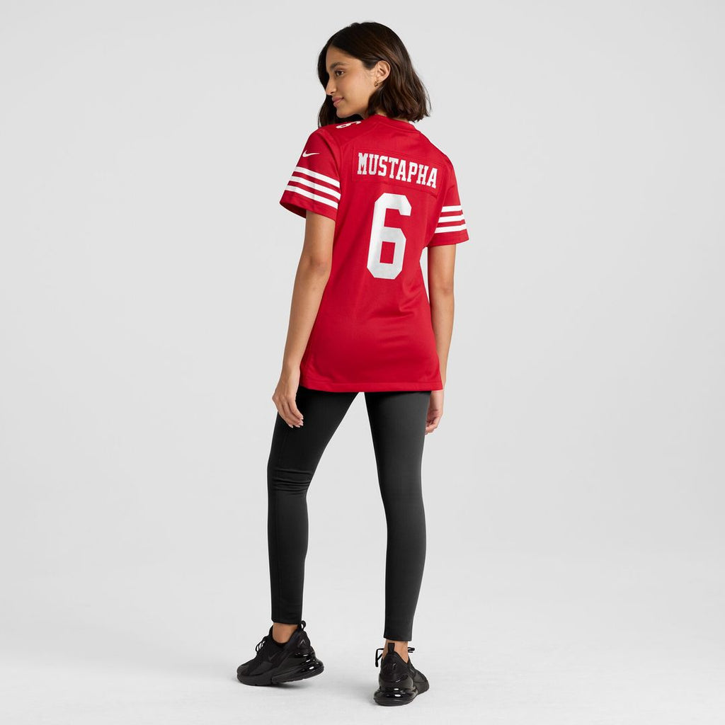 Malik Mustapha San Francisco 49ers Nike Women's Team Game Jersey - Scarlet Official NFL Team Apparel Football Fan Gear