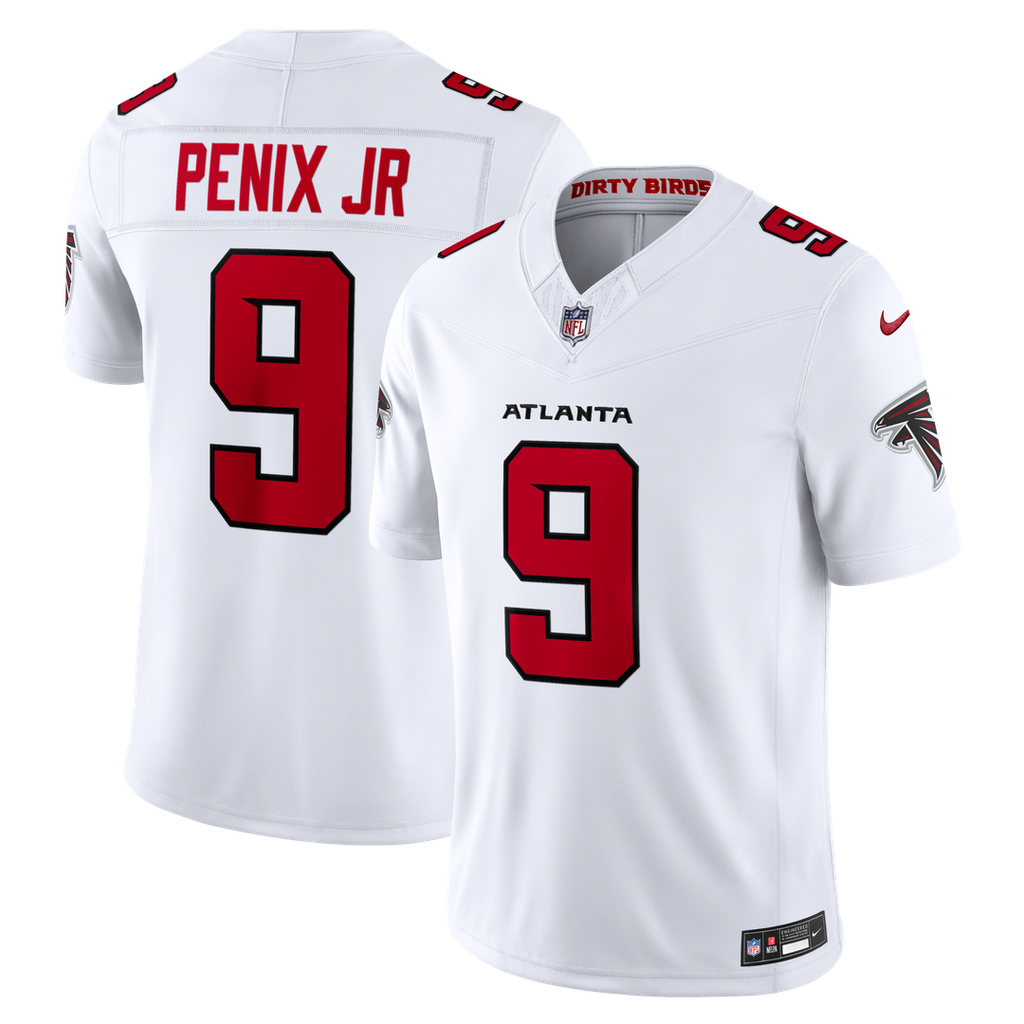 Michael Penix Jr. Atlanta Falcons Nike Vapor F.U.S.E. Stitched Limited Jersey - White Official NFL Team Apparel Football Fan Gear