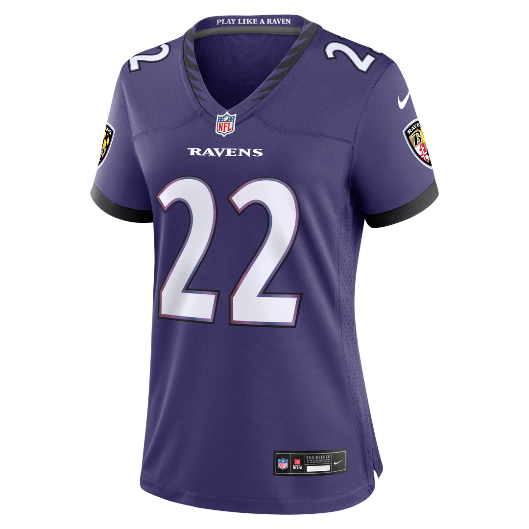 Derrick Henry Baltimore Ravens Nike Women's Team Game Jersey - Purple Official NFL Team Apparel Football Fan Gear
