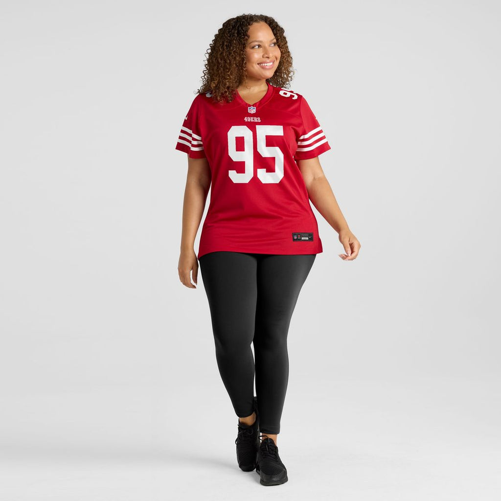 Alfred Collins San Francisco 49ers Nike Women's Team Game Jersey - Scarlet Official NFL Team Apparel Football Fan Gear