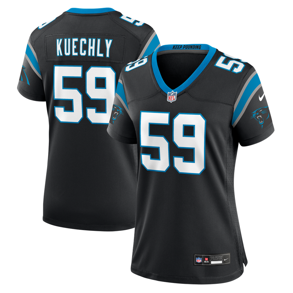 Luke Kuechly Carolina Panthers Nike Women's Team Game Jersey - Black Official NFL Team Apparel Football Fan Gear