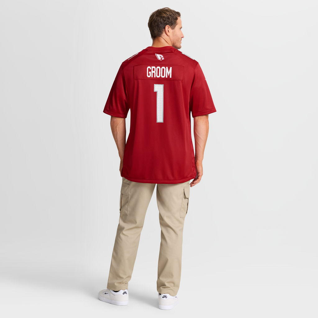 Number 1 Groom Arizona Cardinals Nike Game Jersey - Cardinal Official NFL Team Apparel Football Fan Gear