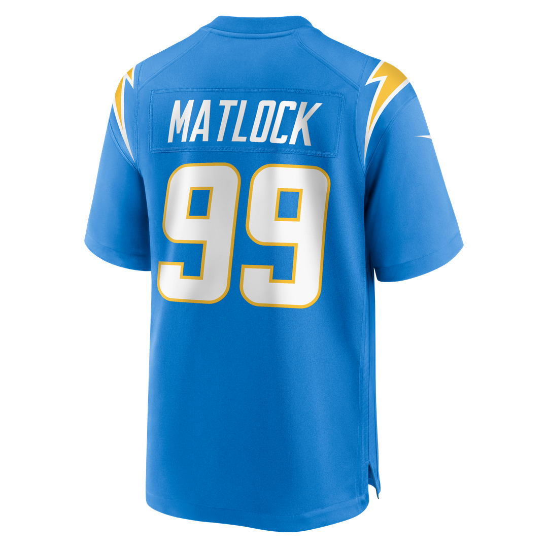 Scott Matlock Los Angeles Chargers Nike Team Game Jersey - Powder Blue Official NFL Team Apparel Football Fan Gear