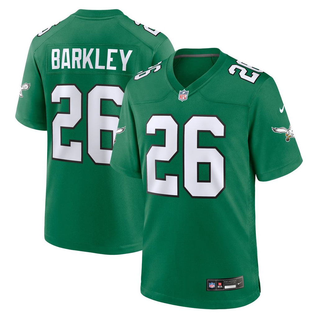 Saquon Barkley Philadelphia Eagles Nike Alternate Game Jersey - Kelly Green Official NFL Team Apparel Football Fan Gear