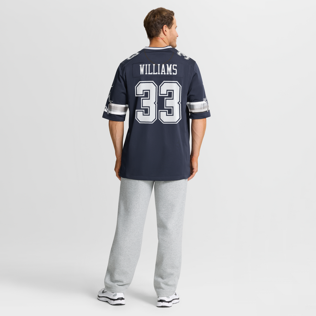 Javonte Williams Dallas Cowboys Nike Team Game Jersey - Navy Official NFL Team Apparel Football Fan Gear