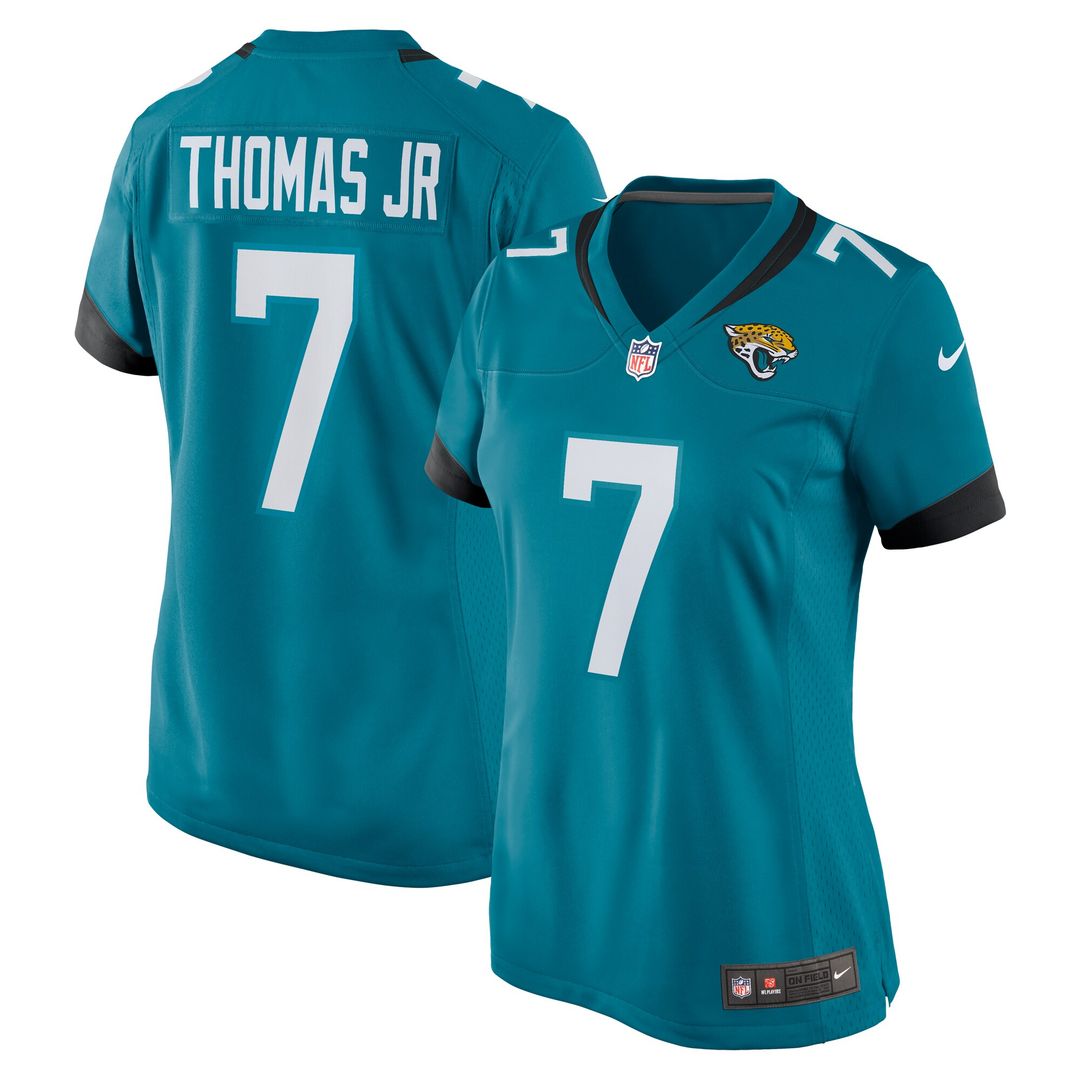 Brian Thomas Jr. Jacksonville Jaguars Nike Women's Game Jersey - Teal Official NFL Team Apparel Football Fan Gear