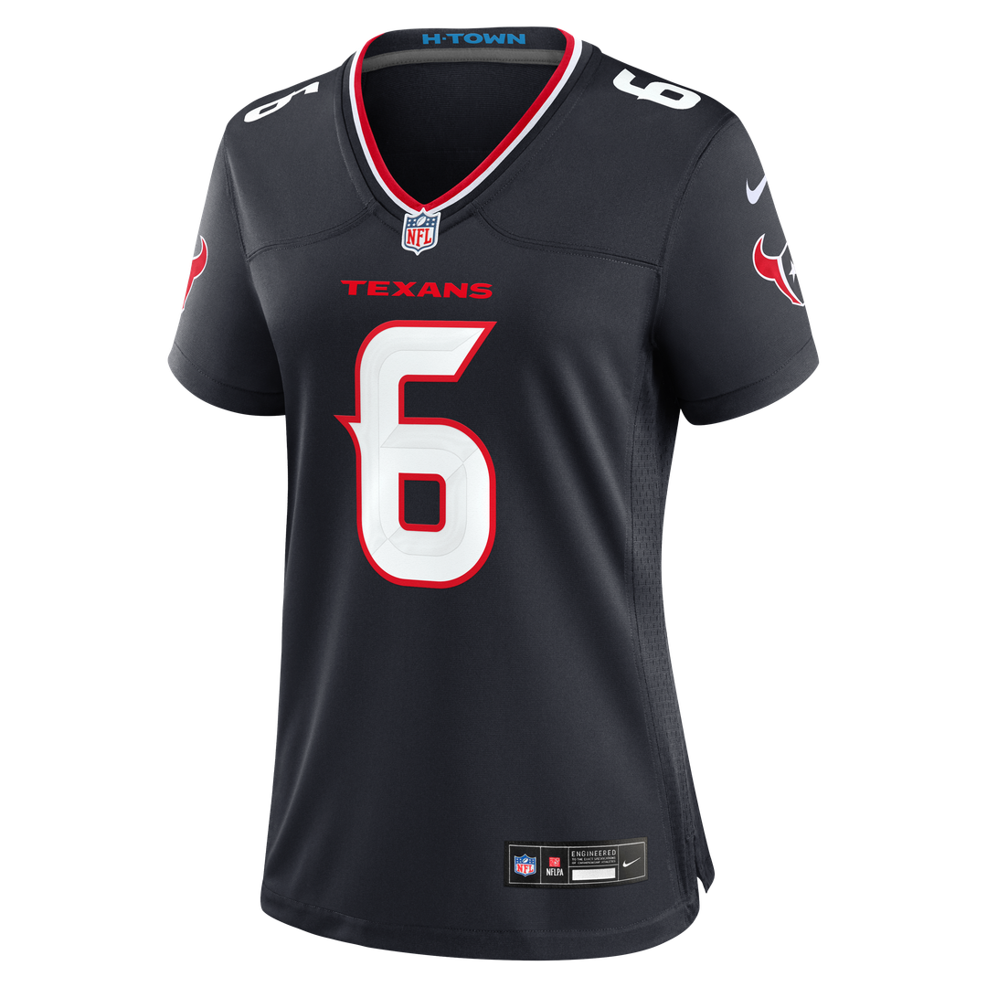 Reed Blankenship Houston Texans Nike Women's Team Game Jersey - Navy Official NFL Team Apparel Football Fan Gear