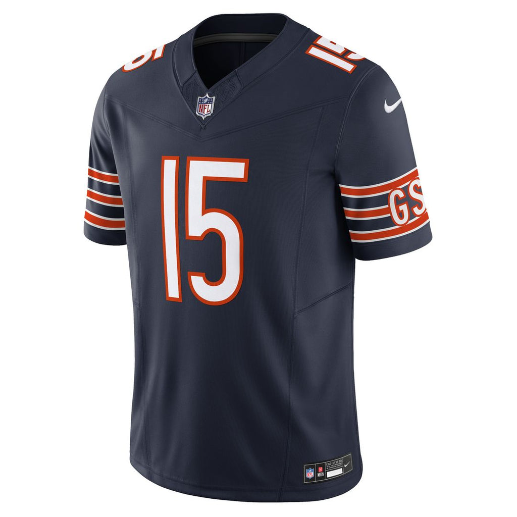 Rome Odunze Chicago Bears Nike Vapor F.U.S.E. Limited Jersey - Navy Official NFL Team Apparel Football Fan Gear
