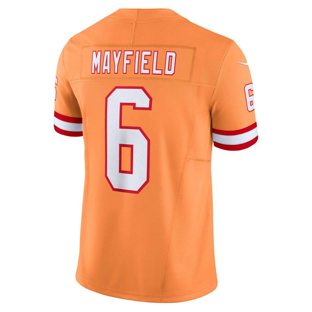 Baker Mayfield Tampa Bay Buccaneers Nike 2nd Alternate Vapor F.U.S.E. Limited Jersey - Orange Official NFL Team Apparel Football Fan Gear