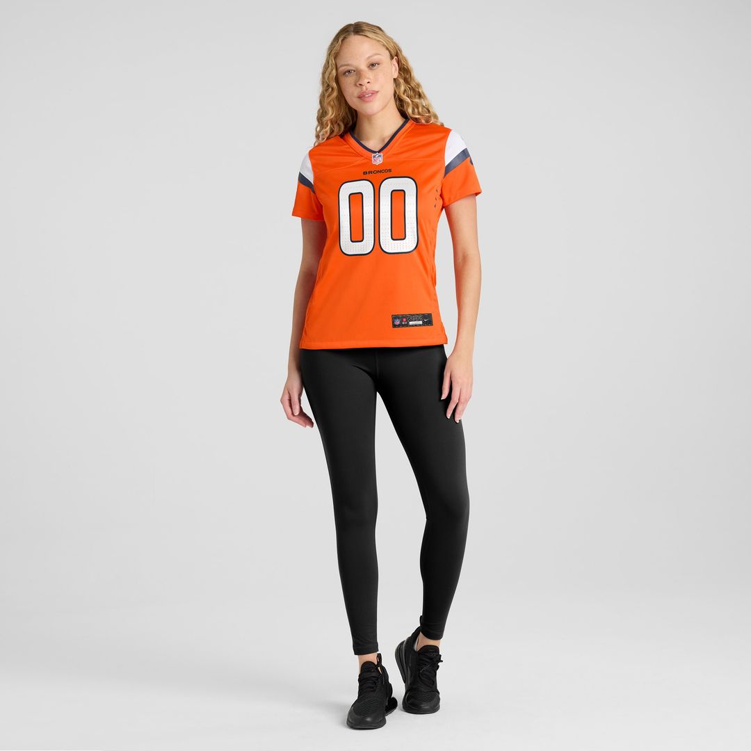 Denver Broncos Nike Women's Team Custom Game Jersey - Orange Official NFL Team Apparel Football Fan Gear