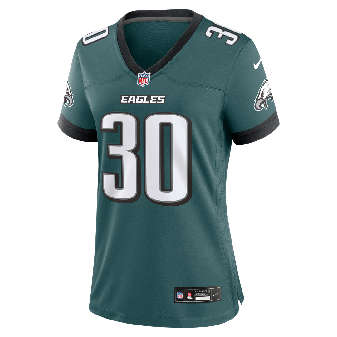 Jihaad Campbell Philadelphia Eagles Nike Women's Team Game Jersey - Midnight Green Official NFL Team Apparel Football Fan Gear