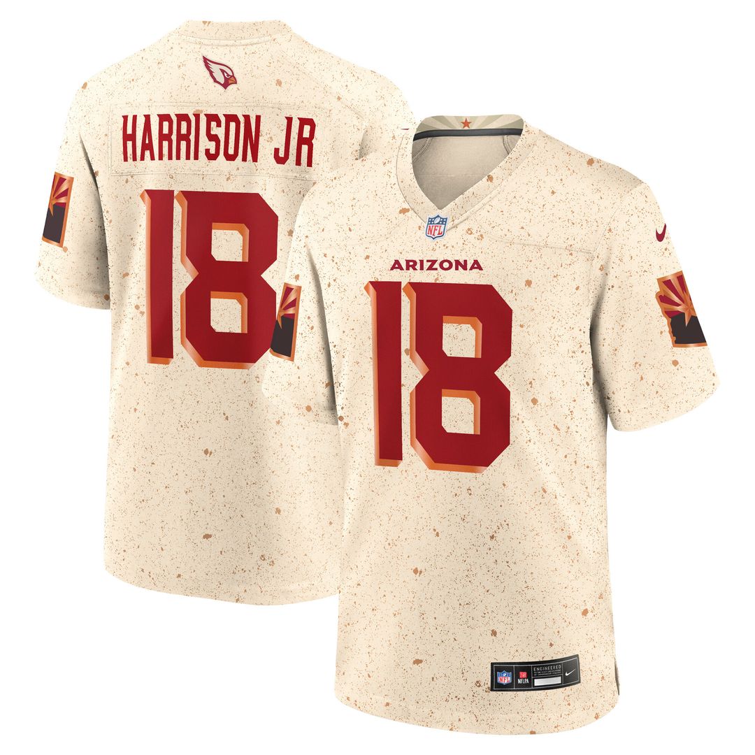 Marvin Harrison Jr. Arizona Cardinals Nike 2025 Rivalries Collection Game Jersey - Natural Official NFL Team Apparel Football Fan Gear