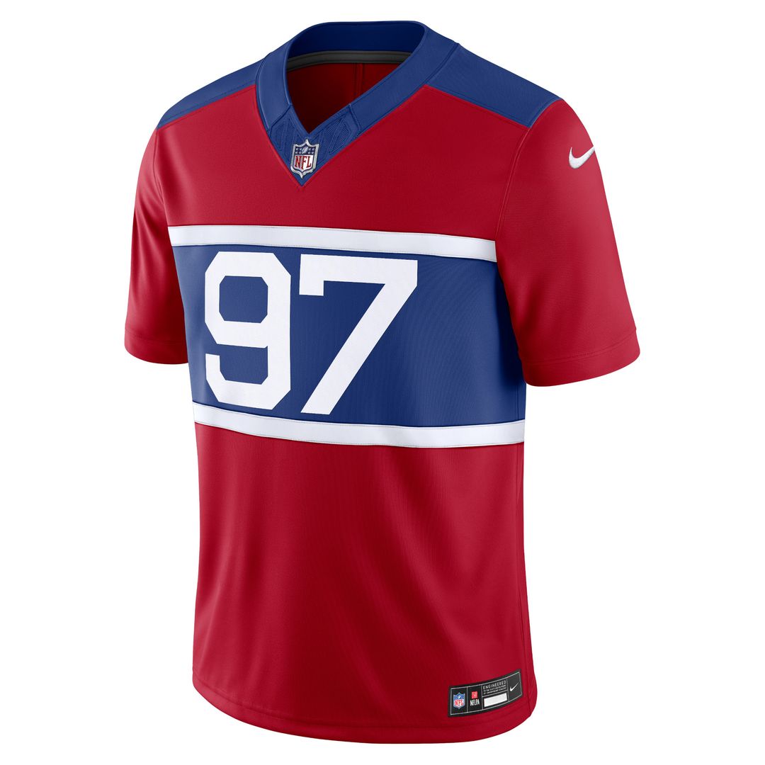 Dexter Lawrence II New York Giants Nike Alternate Vapor F.U.S.E. Limited Jersey - Century Red Official NFL Team Apparel Football Fan Gear