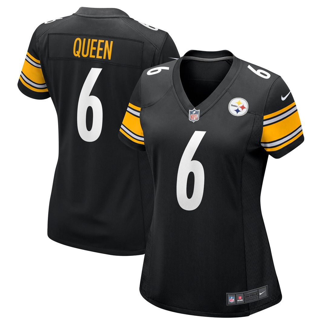 Patrick Queen Pittsburgh Steelers Nike Women's Team Game Jersey - Black Official NFL Team Apparel Football Fan Gear