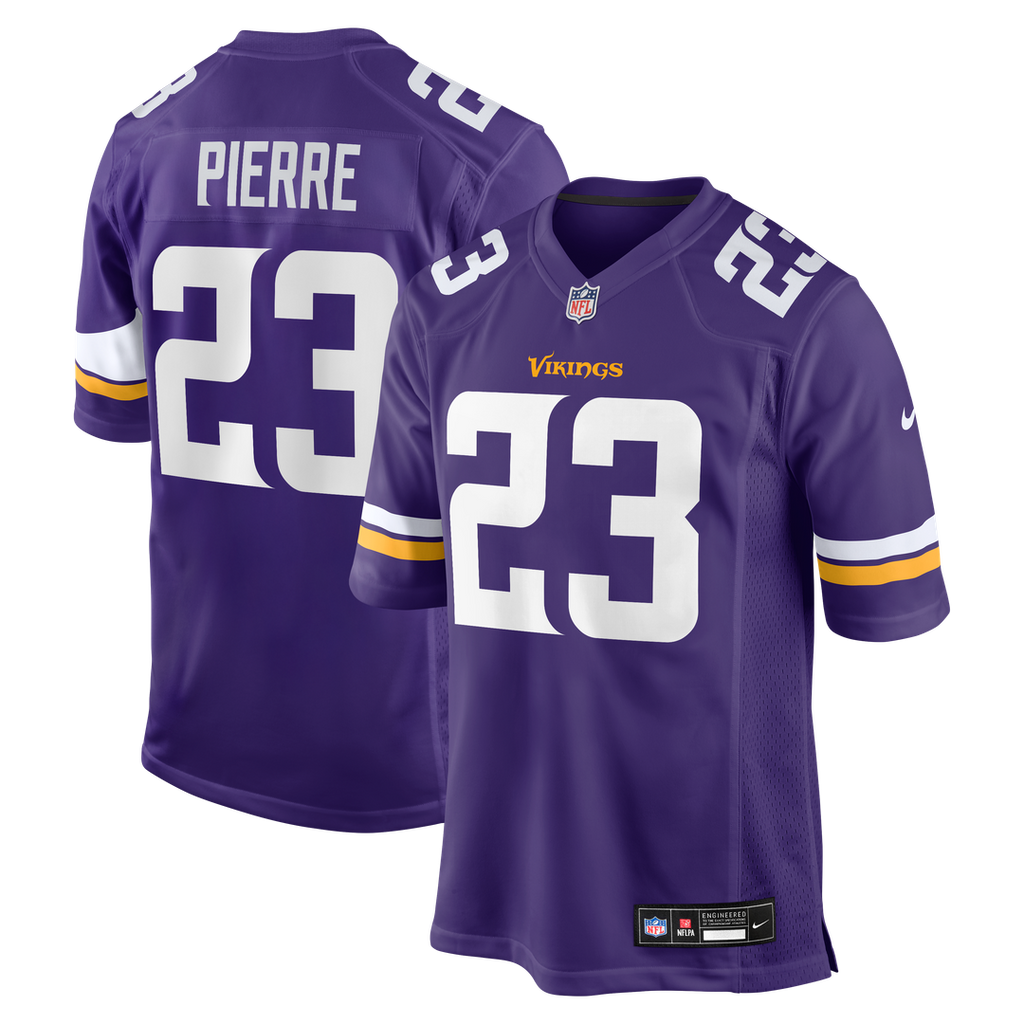 James Pierre Minnesota Vikings Nike Team Game Jersey - Purple Official NFL Team Apparel Football Fan Gear