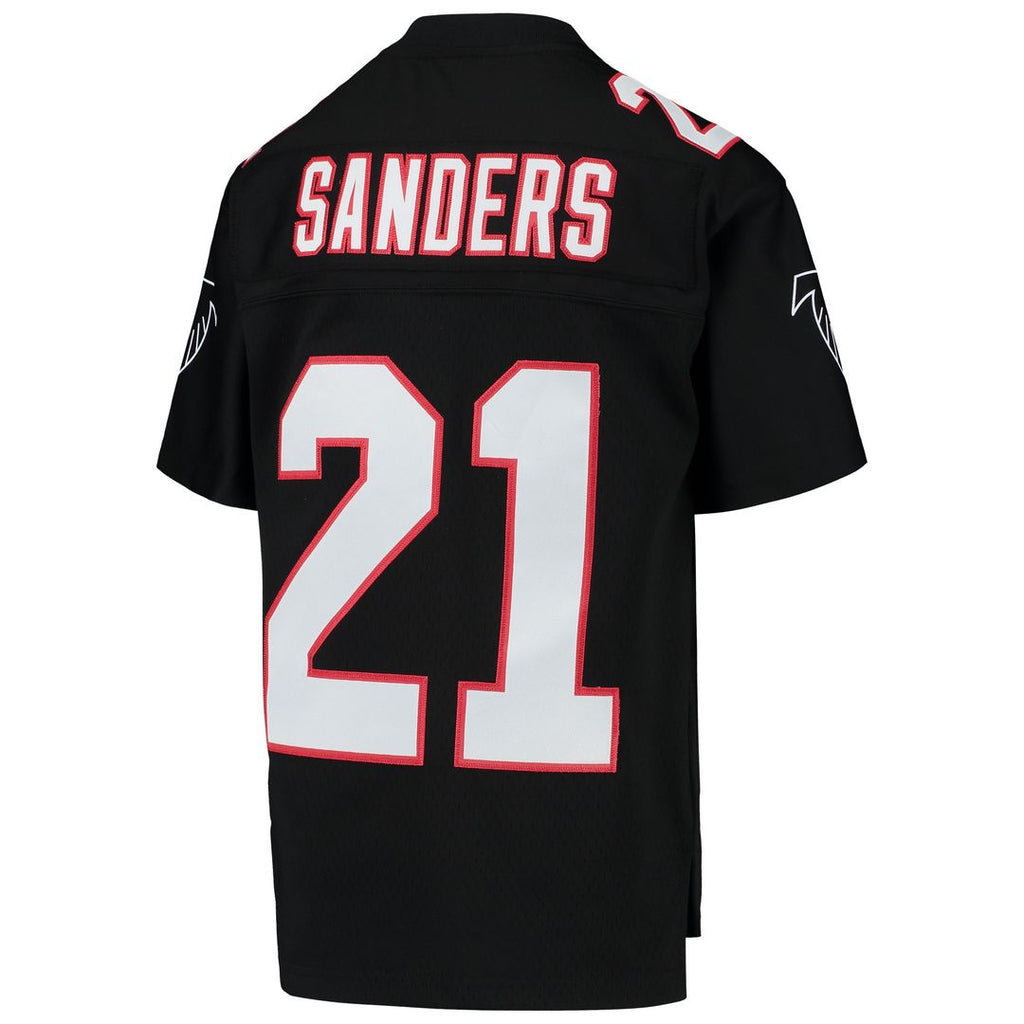 Deion Sanders Atlanta Falcons Mitchell & Ness Youth 1992 Legacy Retired Player Jersey - Black Official NFL Team Apparel Football Fan Gear
