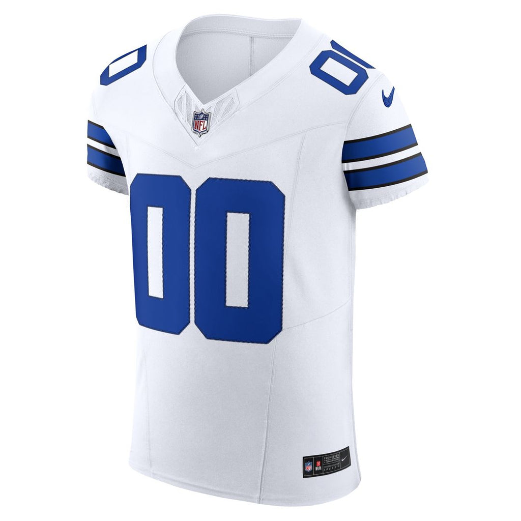Dallas Cowboys Nike Vapor F.U.S.E. Elite Custom Jersey - White Official NFL Team Apparel Football Fan Gear