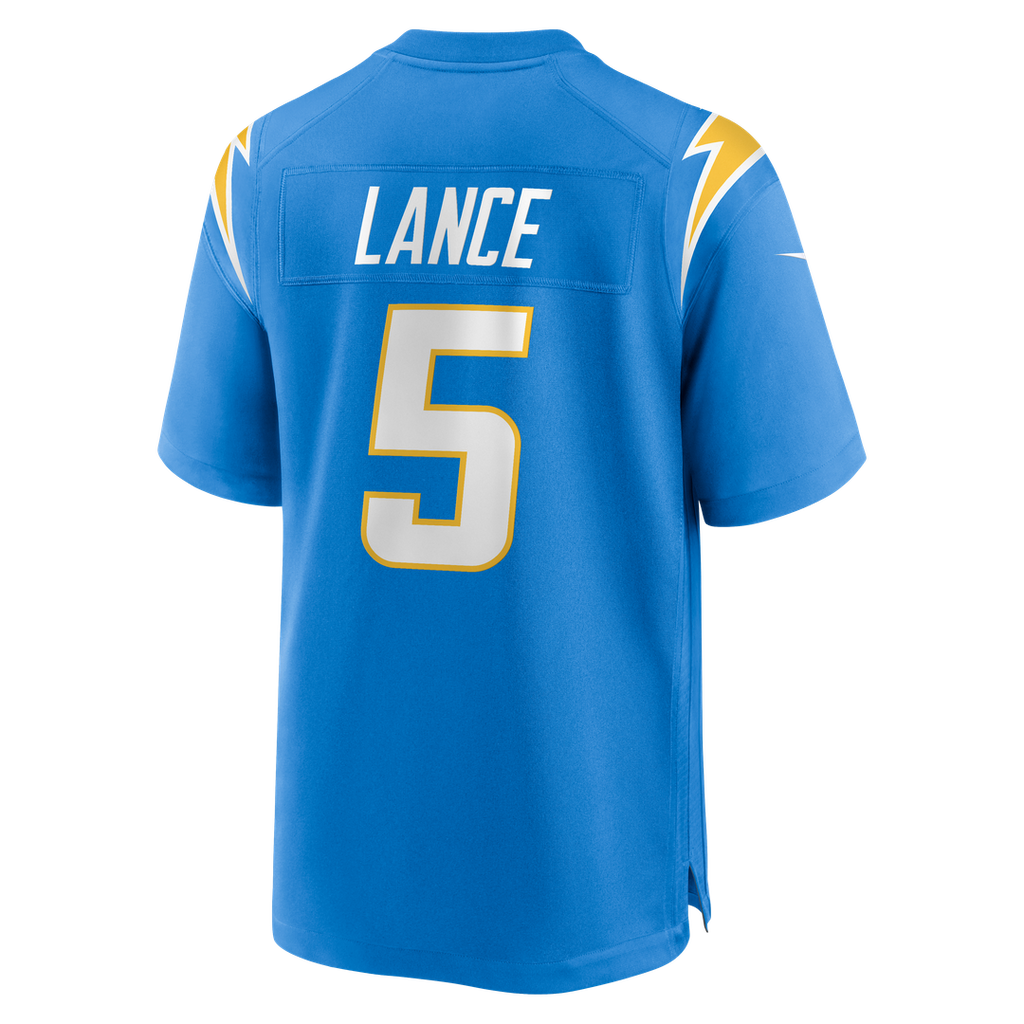 Trey Lance Los Angeles Chargers Nike Team Game Jersey - Powder Blue Official NFL Team Apparel Football Fan Gear