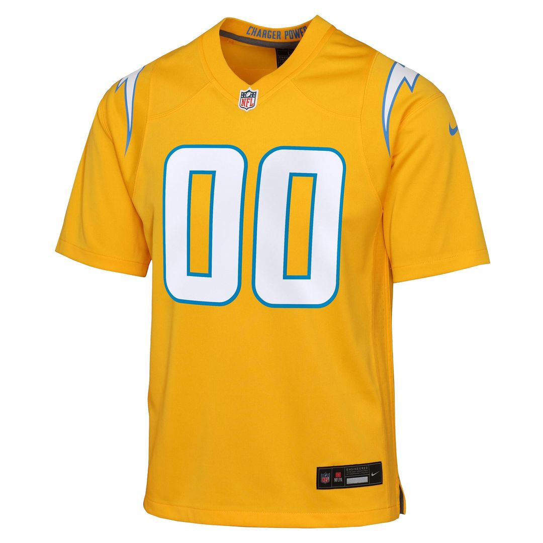 Los Angeles Chargers Nike Youth Alternate Super Chargers Game Custom Jersey - Navy Official NFL Team Apparel Football Fan Gear
