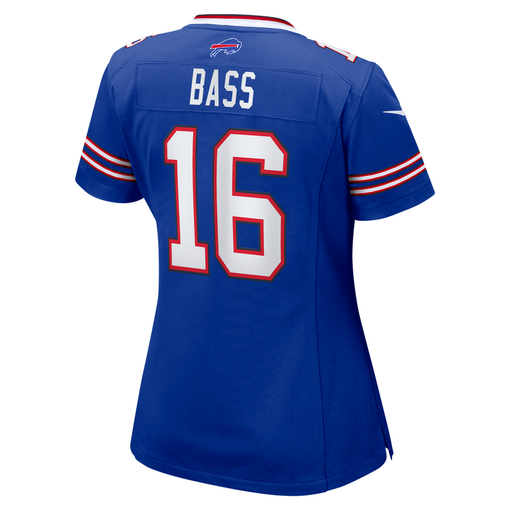 Tyler Bass Buffalo Bills Nike Women's Team Game Jersey - Royal Official NFL Team Apparel Football Fan Gear