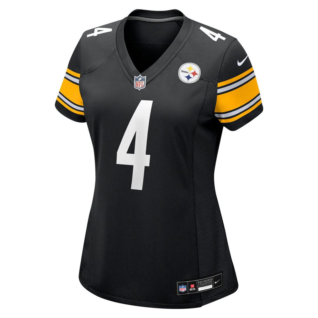 DK Metcalf Pittsburgh Steelers Nike Women's Team Game Jersey - Black Official NFL Team Apparel Football Fan Gear