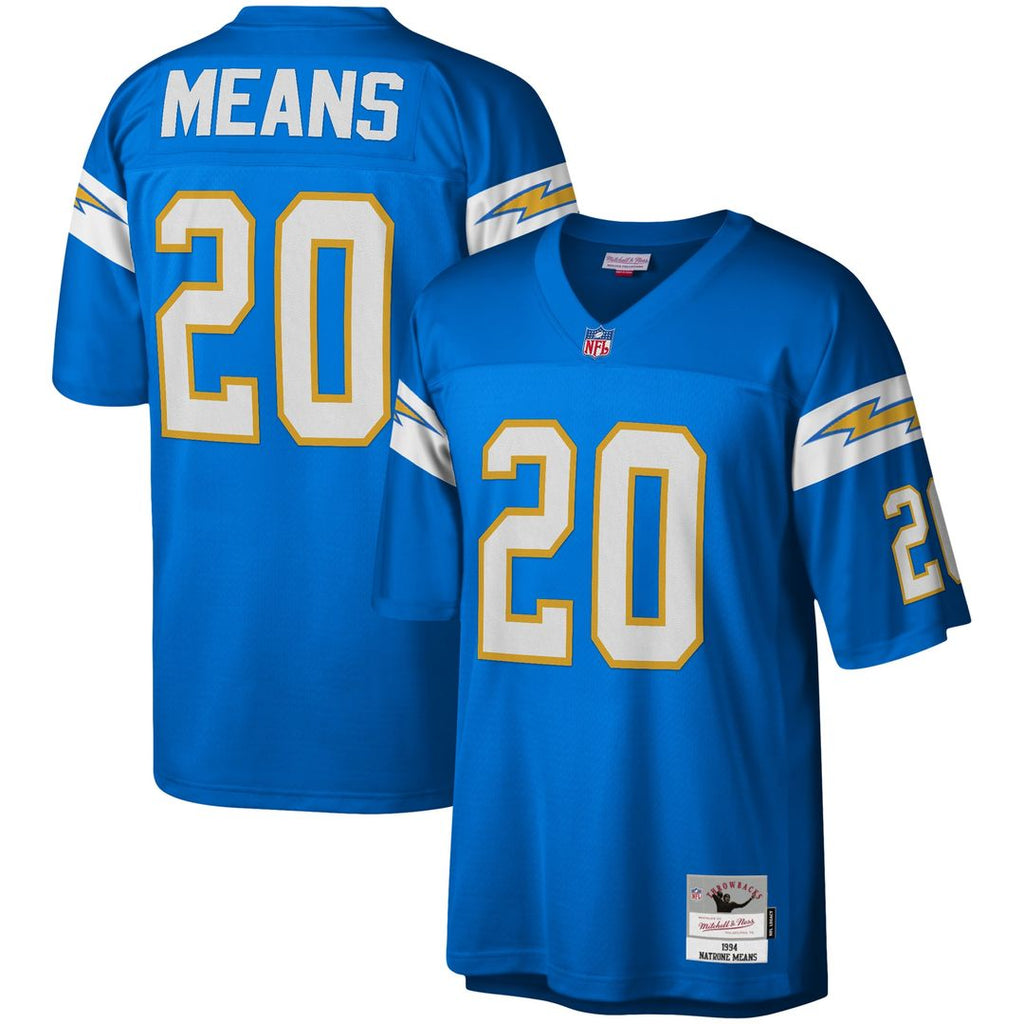 Natrone Means Los Angeles Chargers Mitchell & Ness Legacy Replica Jersey - Powder Blue Official NFL Team Apparel Football Fan Gear