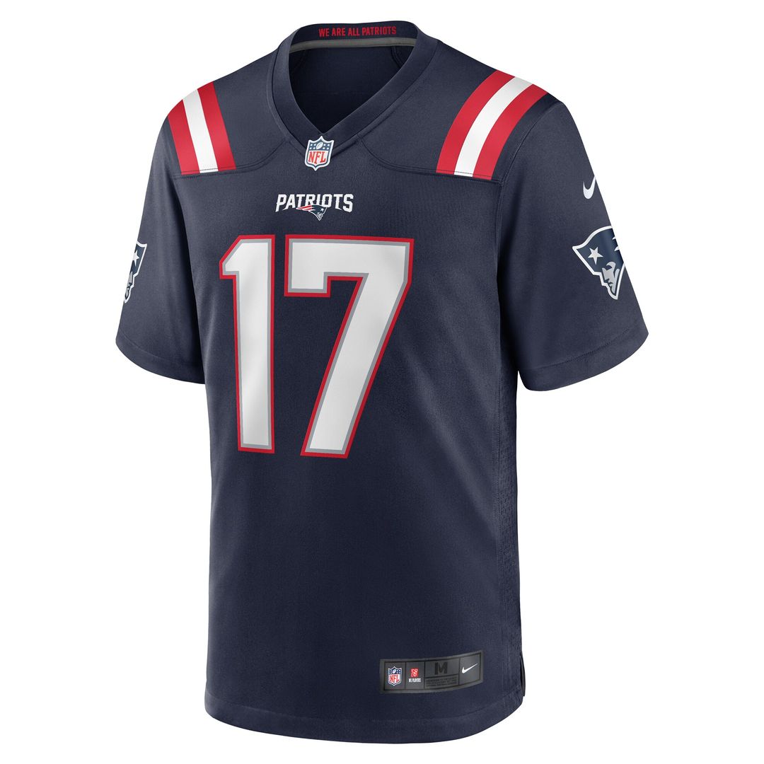 Bryce Baringer New England Patriots Nike Team Game Jersey - Navy Official NFL Team Apparel Football Fan Gear