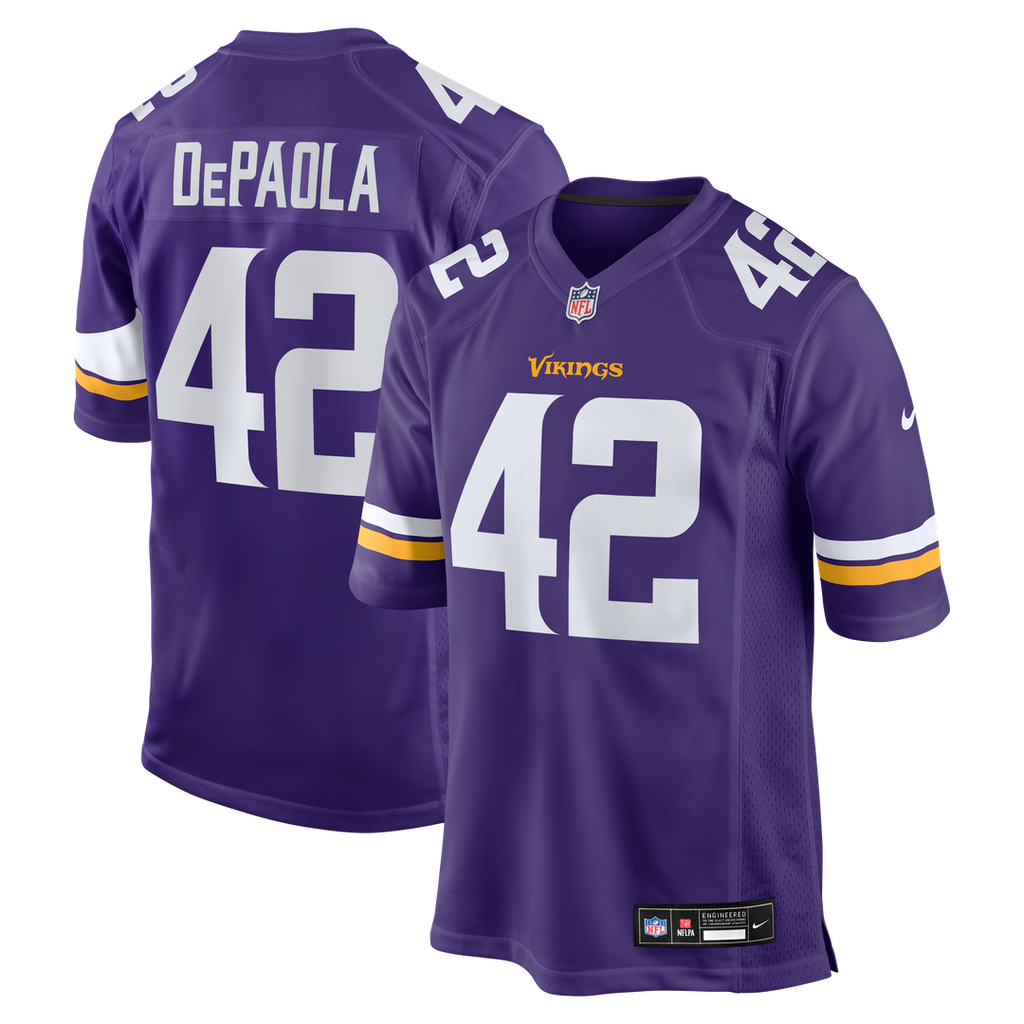 Andrew DePaola Minnesota Vikings Nike Game Jersey - Purple Official NFL Team Apparel Football Fan Gear