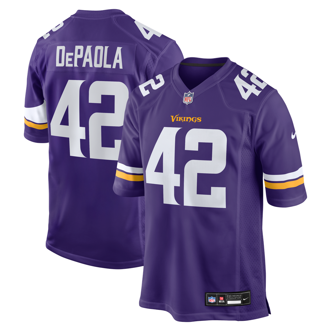 Andrew DePaola Minnesota Vikings Nike Game Jersey - Purple Official NFL Team Apparel Football Fan Gear