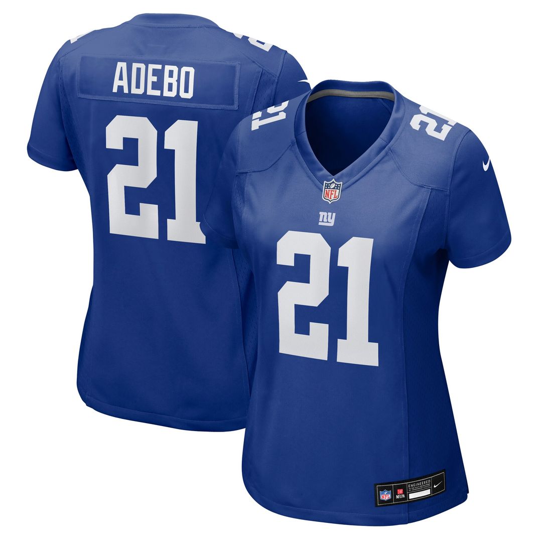 Paulson Adebo New York Giants Nike Women's Team Game Jersey - Royal Official NFL Team Apparel Football Fan Gear