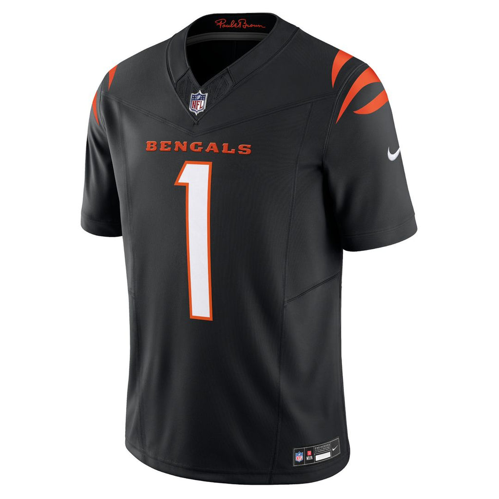 Ja'Marr Chase Cincinnati Bengals Nike Vapor F.U.S.E. Limited Jersey - Black Official NFL Team Apparel Football Fan Gear